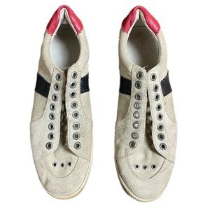 Vintage Osklen Shoes Leather Sneakers Riva Canvas Color Men's Beige sz 12